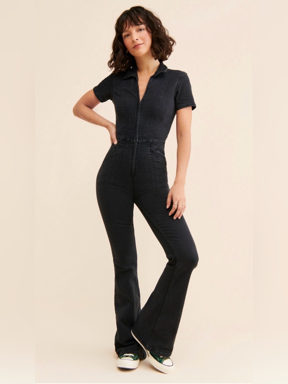 NWOT We The Free Jayde Jumpsuit In Midnight Black